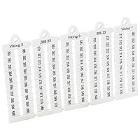 Листы с этикетками для клеммных блоков Viking 3 - горизонтальный формат - шаг 6 мм - цифры от 301 до 400 | код 039523 |  Legrand